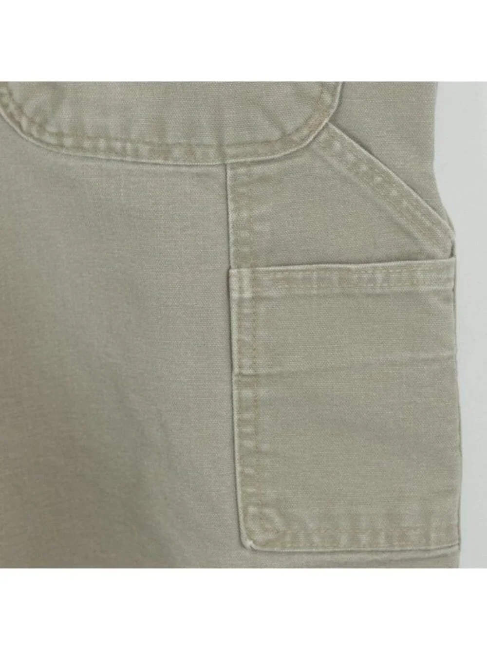 Carhartt Men's Size 40 Tan Cotton Durable Flat Front Canvas Utility Work Shorts